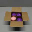 Amylove 4 Pcs 2 x 3 Inch Advent Pillar Candles Set Pink Purple Christmas Unscented Lasting Burning Church Candles for Advent Wreath Holiday Gifting