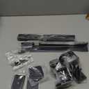 VIVO Small Keyboard Tray, Under Desk Pull Out with Extra Sturdy C Clamp Mount System, 20 (26 with Clamps) x 11 inch Slide-Out Platform Drawer, Rustic Vintage Brown Top, Black Frame, MOUNT-KB05ES-N