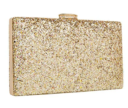 CARIEDO Women's Sparkling Clutch Purse Elegant Glitter Evening Bags Bling Evening Handbag for Dance Wedding Party Prom Bride