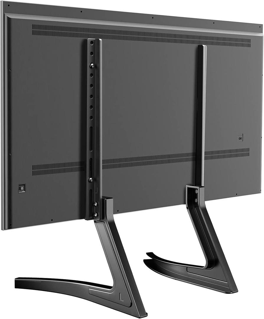 Perlegear Universal TV Stand Mount for Most 32-55 inch LCD LED Flat Screen TVs Hold up to 88 lbs, Height Adjustable Table Top TV Stand Base with VESA 200x100mm to 800x400mm, PGTVS22