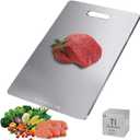 Titanium Cutting Boards for Kitchen, 100% Pure Cut Titanium Cutting Board, Food Grade Quality,Easy to Clean and Will Not Absorb Odors, Suitable for Kitchen Or Outdoor Camping
 30" x 46"