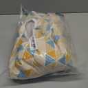 Nursing Cover for Breastfeeding Scarf, Geometric Blue Yellow White Baby Car Covers Super Soft Multi Use for Canopy Shopping Cart Cover Blanket Stroller Cover