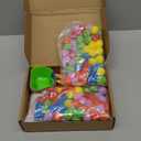 228 Pcs Colorful Sensory Bin Filler Fine Motor Toys Counting Sorting 120Pcs Pom Pom 90Pcs Mini Resin Duck 12Pcs Sorting Cups 4Pcs Tweezers 2Pcs Scissors Clips for Preschool Early Education