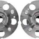 MOTOKU Pair Rear Wheel Bearing and Hub Assembly with 5-Lug for Honda CRV 2007-2011 Acura RDX 2007-2012 2016-2018 AWD or 4WD Rear Left Driver and Right Passenger Side