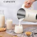 KIDISLE 8 in 1 Nut Milk Maker Blender, 32oz Homemade Soy, Almond, Oat, Coconut, Plant Based and Non Dairy Beverages, Automatic Soybean Machine With Delay Start/Keep Warm/Boil Water, Cream