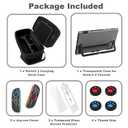 Switch 2 Accessories Kit, 10-in-1 Bundle Case for NS Switch 2 (2025), with Carrying Case, Clear Protective Cover, Thumb Grips, Screen Protectors, Gifts for Chirstmas