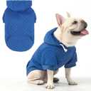 KOOLTAIL Dog Hoodie for Small Medium Large Dogs, Ultra-Warm & Soft Winter Fall Fleece Dog Hooded Sweatshirt Clothes Sweater, Lightweight Pullover Coat for Boy Girl Bulldog Pitbull Puppy Cats,Blue M-L
