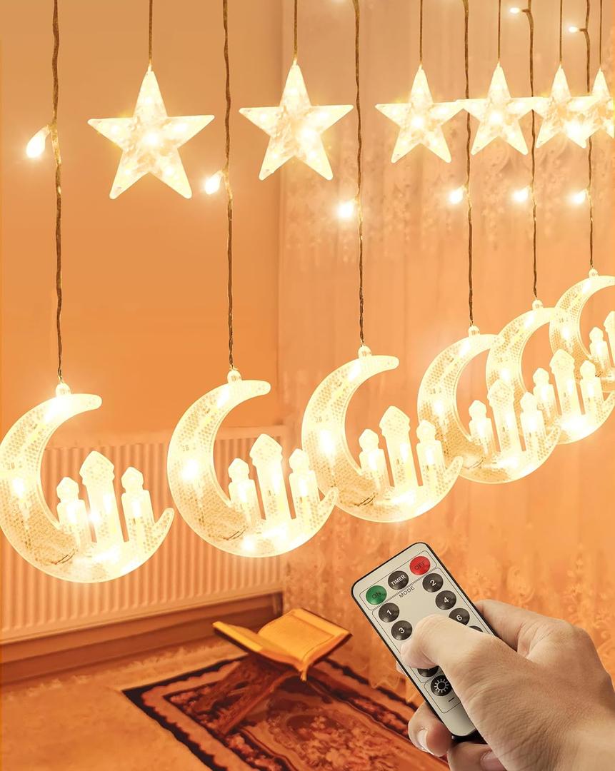 OLEEK Ramadan Lights Decorations - Ramadan Decorations for Home 2026 - Ramadan Decoration Lights - Ramadan Gifts for Kids - Ramadan Decor - Ramadan String Lights   - Ramadan led Lights