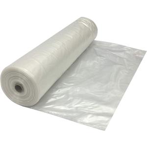 Farm Plastic Supply - Clear Plastic Sheeting - 10 mil - (5' x 100') - Thick Plastic Sheeting, Heavy Duty Polyethylene Film, Drop Cloth Vapor Barrier Covering for Crawl Space