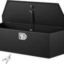 VEVOR Trailer Tongue Box, Heavy Duty Trailer Tongue Tool Box Storage Organizer, Utility Tool Chest for Pickup Truck Bed, RV, SUV, Off-Road Vehicle, Steel, 36" x 12" x 12", Upgraded Lock Version, 36" Black (with upgraded lock)