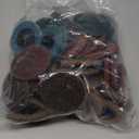 S SATC 46PCS Sanding Discs 2 Inch Roll Lock Quick Change Discs 1pcs 1/4'' Holder Surface Conditioning Discs Fine Medium Coarse for Die Grinder Surface Strip Grind Polish Burr Finish Rust Paint Removal