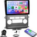 Hikity 4+128G Android 15 Car Stereo for Nissan Frontier Xterra 2009-2012, 9 Touchscreen Radio with CarPlay, Android Auto, Bluetooth, GPS Navigation, WiFi, DSP, FM, RDS + AHD Backup Camera