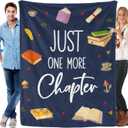 S SERUYOO Reading Book Blanket for Book Lovers, 60"X50" Throw Blanket Suitable for Book Lovers, Readers, Teacher, Graduation Student, Librarian, Bookworm, Bookish, Book Club Gifts for Her Him