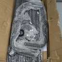 OROPY Industrial Pipe Clothing Rack Free Standing Set of 2, Heavy Duty Detachable Clothes Rack with 4 Stable Feet for Garment Storage Display, Black