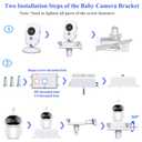 Baby Monitor Mount Baby Kamera Holder Compatible with Momcozy,Nanit Pro & Flex Stand, Hellobaby,Blemil,Comfyer BM01,Infant Optics,ANMEATE SM935E,Vava,Motorola