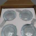 KooK Beer Mugs, Glasses Set of 4, 12.7 Oz, Clear Large Mugs, Gift for Men, With Handles, Large Drinking Cups for Tea, Coffee, Root Floats, Dishwasher and Refrigerator Safe, Durable