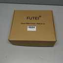 FUTEI Pink White Decorative Throw Pillow Covers 20x20 Inch Set of 2,Soft Fuzzy Faux Rabbit Fur Cushion Covers with Raised Texture,Neutral Boho Home Decor for Couch Bed Living Room