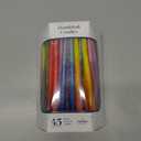 The Dreidel Company Dripless Deluxe Tapered Hanukkah Candles, Multicolored 3-Tone Pastel Decorations, 45 Menorah Candles for All 8 Nights of Chanukah 1-Hour Burn Time