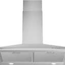 450 CFM 30 inch Range Hood, Stainless Steel Wall Mount Vent Hood, Convertible to Ductless/Ducted with LED Lights, 3 Speed Exhaust Fan