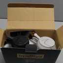 TrendPlain 16oz/470ml Glass Olive Oil Sprayer for Cooking  2 in 1 Olive Oil Dispenser Bottle for Kitchen Gadgets and Air Fryer Accessories, Salad, BBQ - Black & Ash