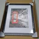 Americanflat 11x14 Picture Frame with Shatter-Resistant Glass - Use as 8x10 Frame with Mat or Display 11x14 Photo Without Mat - Signature Collection - Picture Frames for Wall Display - Black