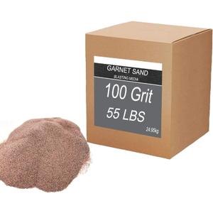 Sand blasting media 55 LBS Garnet #100 Grit Sandblaster sand Abrasive Garnet Sand for Blasting and Waterjet Cutting