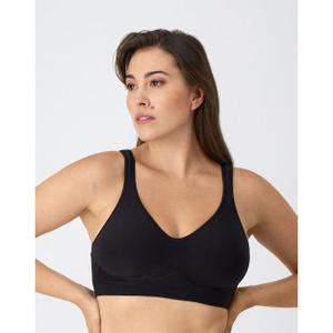 Comfort Revolution ComfortFlex Fit Seamless 2-Ply Wireless Bra, Size L