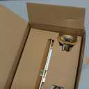 Gold Dummy Door Knob Interior, Inactive Door Knobs for Closet, Antique Bifold Door Knobs Replacement, Single-Side Dummy Old Style Door Handle, Polished Brass, 2 Pack