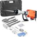 VEVOR Demolition Jack Hammer, MAX 2200W Electric Jackhammer Heavy Duty, 1350 BPM Concrete Breaker 4pcs Chisels Bit Chipping W/Case, Gloves (Orange)