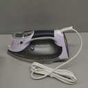 BEAUTURAL 1800-Watt Steam Iron with Digital LCD Screen, Double-Layer and Ceramic Coated Soleplate, 3-Way Auto-Off, 9 Preset Temperature and Steam Settings for Variable Fabric, Purple