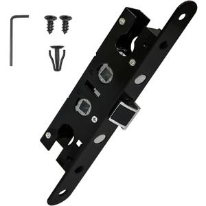 2 x 2 Point Bolt Mortise Lock Body Replacement Parts Fit Pella Storm Door Handleset, Matte Black