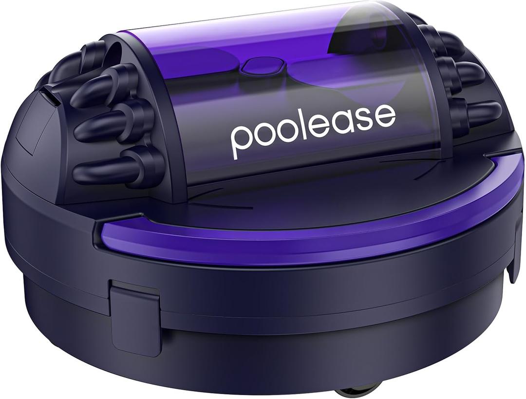X1 Robotic Pool Vacuum for Above Ground Pool, Automatic Cordless Pool Cleaner with 45W Dual-Motor, Ideal for Above-Ground Flat Pool, 2L Debris Capacity (Dark Blue and Purple)