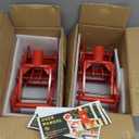 ATOLS Heavy-Duty Wall Jacks for Framing & Lifting, 1000lb Capacity, 2-Pack Portable Set for Use with 1-1/2x3-1/2 Fir Poles or 1" OD Steel Pipe, Construction & Furniture Raising Solution