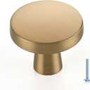 Ravinte 5 Pack Solid Single Hole Kitchen Round Cabinet Knobs Champagne Bronze Pulls Drawer Knobs Kitchen Cabinet Hardware Handles