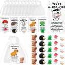 30 Set Employee Appreciation Gifts Bulk, Animal Pun Note Cards With Resin, Appreciation Gifts for Coworkers Office Volunteer School Thank You Gift Set