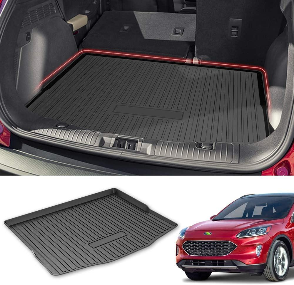 KUST Trunk Cargo Mat for 2020-2025 2026 Ford Escape, All Weather Rubber Cargo Liner for Escape Accessories Rear Trunk Liner High Side