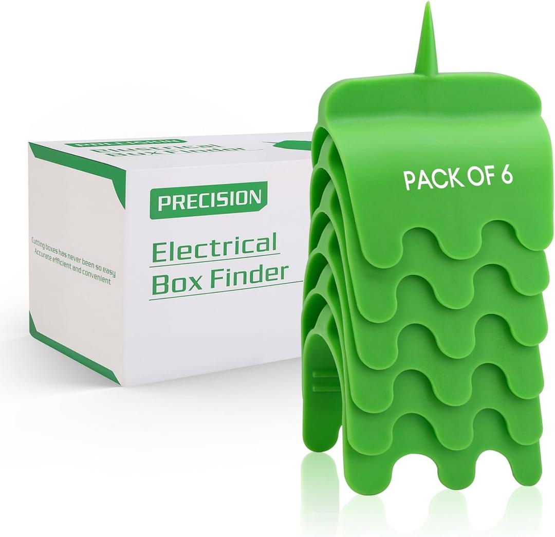 6 Pack Drywall Outlet Marker - Protects Wires During Sheetrock Installation - Drywall Tools for Electrical Outlet Marking - Electrical Box Locator