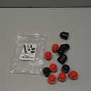 SquEqu 12 Pack Pool Cue Stick Butt End Protector Cap Billiard Cue Bottom Tail Protective Rubber Cover Bumper for Billiard Pool Cue Sticks Billiard House Cues Butt Damage Repair