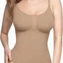 PUMIEY Shapewear Bodysuit for Women Tummy Control V-Neck With Open Gusset Hourglass Collection, Size S/M
