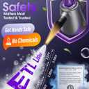 Handheld Steam Cleaner for Home, Pressurized Multi Purpose Steamer for Cleaning Upholstery Bed Furniture Couch Carpet Car with 14 Accessories & Safety Lock, Small Solution Tank for Grease