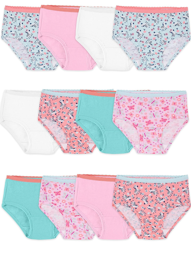 Fruit of the Loom Toddler Girls' Toddler Girls' Tag-free Cotton Underwear 4-5T