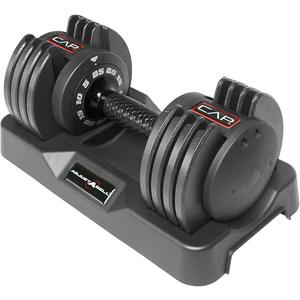 CAP ADJUSTABELL Adjustable Dumbbell Set, Premium Quick Select Adjustable Weights for Strength Training, Singles & Pairs, 55 LB, Round Dumbbells, Multiple Grip Handle Options