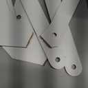 EHEYCIGA Cardboard Cat Scratcher for Indoor Cats, 26.8 Inch L Shaped Vertical Cat Scratching Board with Ball Cat Toy, Large Cat Scratcher Pad, White