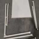 Double-Sided Magnetic Rolling Whiteboard, 48x36 Dry Erase Board - Adjustable Height & Width, A-Frame Foldable Easel Stand on Wheels