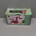 Apple Peeler Slicer Corer with Stainless Steel Blades and Powerful Suction Base for Apples Pears Potatoes( Red)
