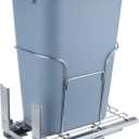 VEVOR Pull Out Trash Can, 37 Quart Recycling Bin with Silent Slide, 110 lbs Load Capacity Heavy Duty Garbage Under Mount Kitchen Waste Container for Kitchen Cabinet, Sink