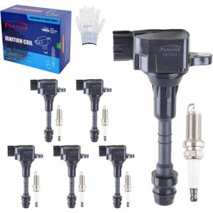 UF349 High-Performance Ignition Coils & Iridium Spark Plugs Set of 6 Compatible with Nissan Altima/Maxima/Murano/Frontier/Quest/Xterra/Pathfinder & Infiniti I35/QX4 3.5L V6-224488J115