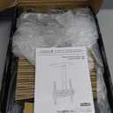 Perlegear Universal Swivel TV Stand Base for 3270 inch TVs, Height Adjustable Table Top TV Stand Mount with Tilt, Tempered Glass Base, Holds up to 88 lbs, Max VESA 400x400mm, PGTVS26