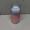 HD 12oz Iridescent Tall Cylinder Glass Candle Blue