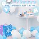 Henoyso 36 Pcs Snowflake Gift Bags with Handles Party Favor Goodie Bags Winter Wonderland Treat Bag for Candy, Christmas Holiday Supplies